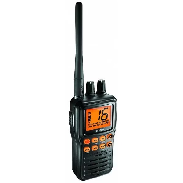 Portable Two Way Radio, Marine, IPX7, Uniden, Mfr#: MHS75