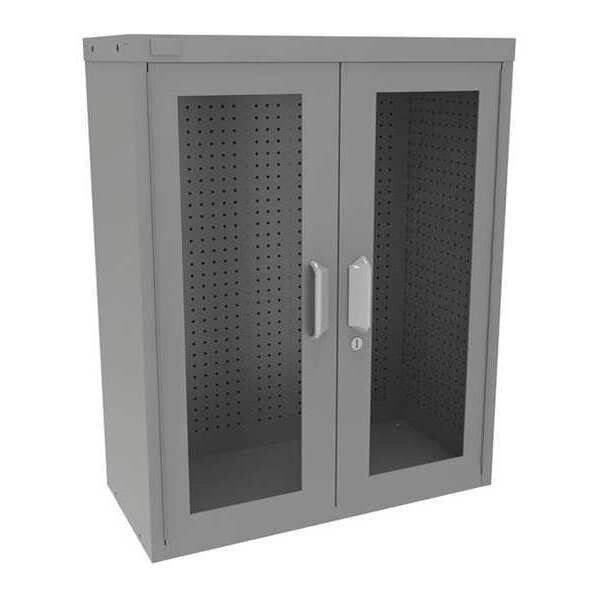 Pegboard Wall Cabinet, 37"x30"x14", Gray, Vidmar, Mfr#: Grainger48878