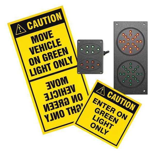 Exterior Traffic Lights, Plastic, Black, Ideal Warehouse Innovations, Mfr#: 60-5411-U