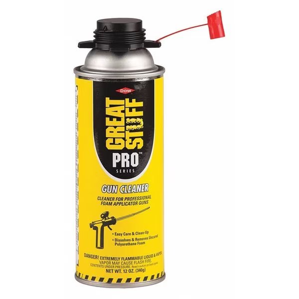 Spray Applicator Cleaner, Clear, 12 oz, Aerosol Can, Great Stuff Pro, Mfr#: 12084890