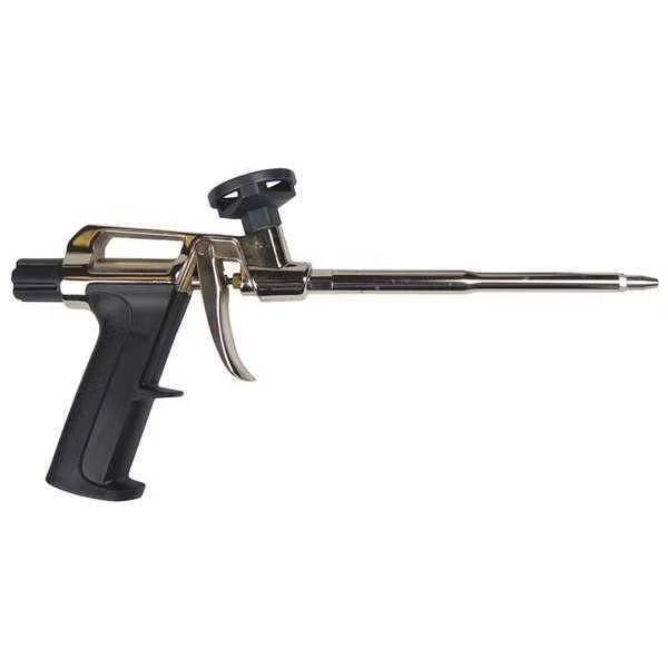 Spray Applicator Gun, Black/Silver, For 20 to 30 oz Bottles, Aluminum, Great Stuff Pro, Mfr#: 99046685