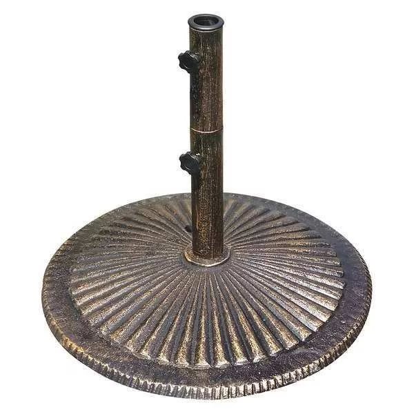 Umbrella Base, Bronze, Cast Iron, 50 lb., Island Umbrella, Mfr#: NU5405A