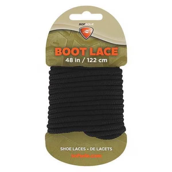 Shoe Laces, 48" L, Polyester, Bl, PR, Sof Sole, Mfr#: 84718