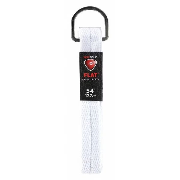 Shoe Laces, 54" L, Polyester, White, PR, Sof Sole, Mfr#: 84731
