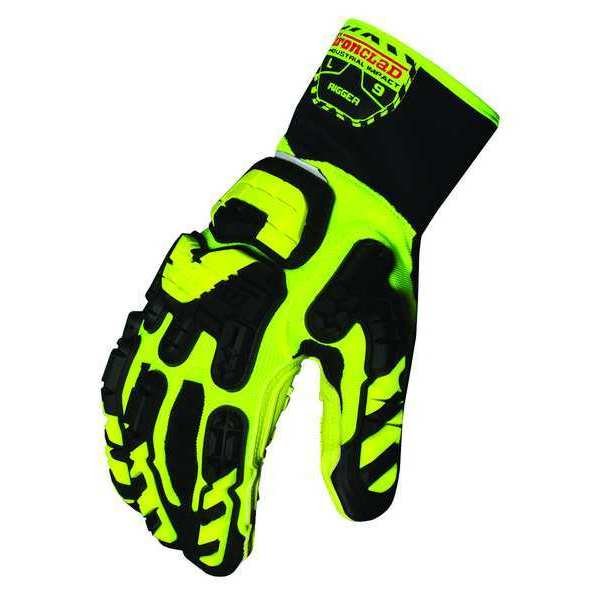 Anti-Vibratn Gloves, 2XL, Grn/Blk/Yllw, PR, Ironclad Performance Wear, Mfr#: VIB-RIG-06-XXL