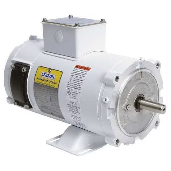Washdown Motor, 1/2 HP, 90VDC, Leeson, Mfr#: 108226.00