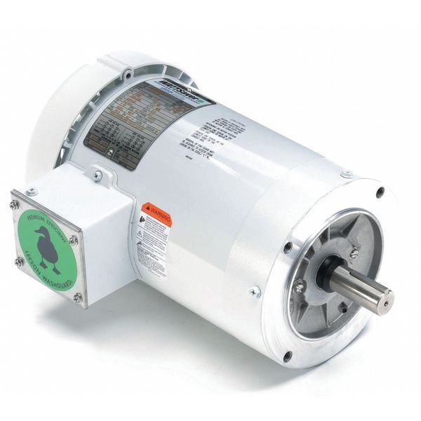 Washdown Motor, 60 Hz, 2 in. Shaft L, CWSE, Leeson, Mfr#: 122180.00