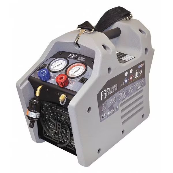 Refrigerant Recovery Machine, 115V, Jb Industries, Mfr#: F6-DP