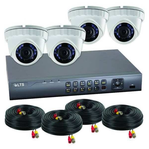 DVR HD Camera Kit, Turret, Fixed, 5W, Lts, Mfr#: LTD0882K-4T