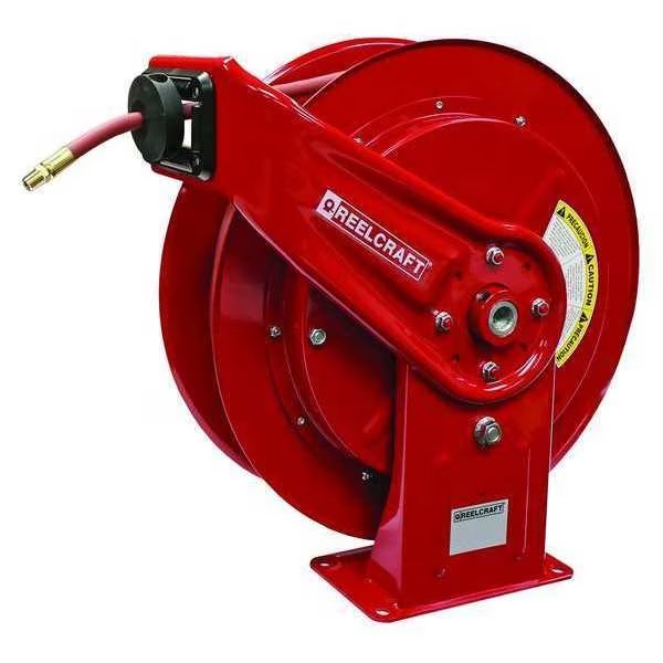 Spring Return Hose Reel, 3/8 in Hose Dia., 50 ft Length, 300 psi, Reelcraft, Mfr#: HD76050 OLP