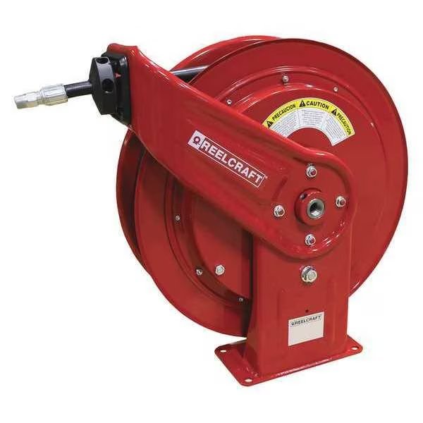 Spring Return Hose Reel, 3/8 in Hose Dia., 75 ft Length, 4,800 psi, Reelcraft, Mfr#: HD76075 OHP