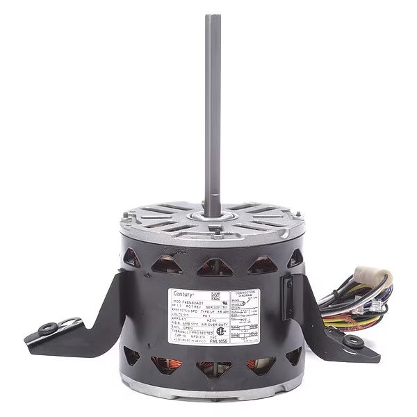 1/2 HP, 1075 RPM, 115v, 3 speed, 8.0 amps, Century, Mfr#: FML1056