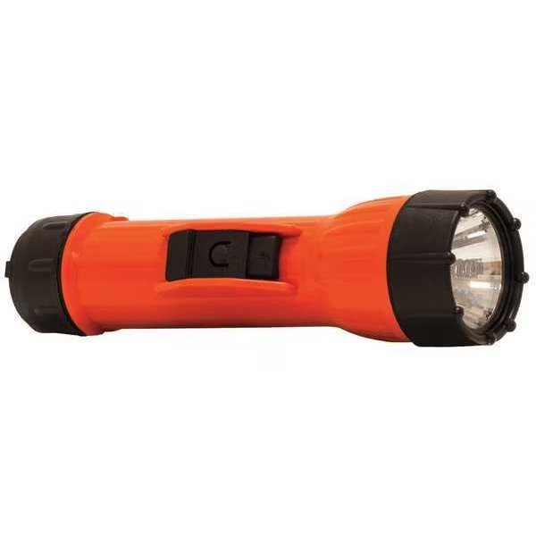 Orange No Led Industrial Handheld Flashlight, 50 lm, Koehler Brightstar, Mfr#: 15460