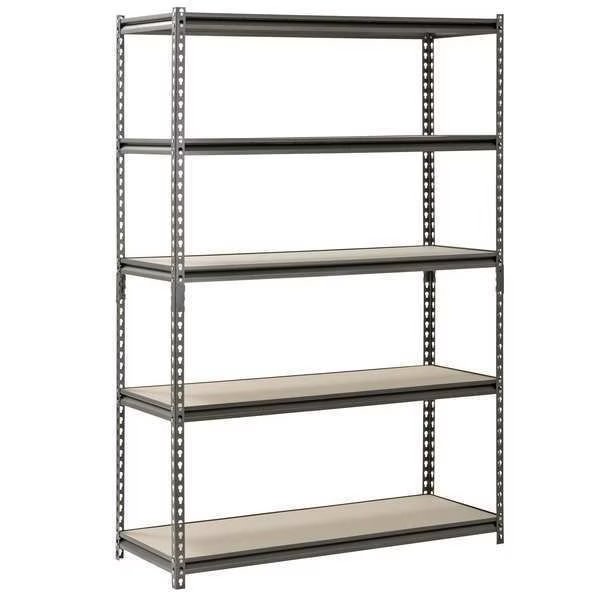 Freestanding Bulk Storage Rack, 18 in D, 48 in W, 5 Shelves, Silver Vein, Sandusky Lee, Mfr#: UR481872PB5P-SV