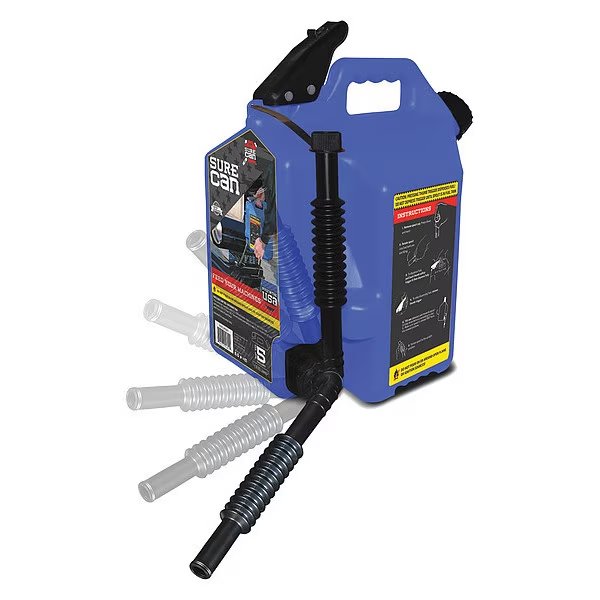 5 gal Blue HDPE Type II Safety Kerosene Can Kerosene, Surecan, Mfr#: SUR5SFK2