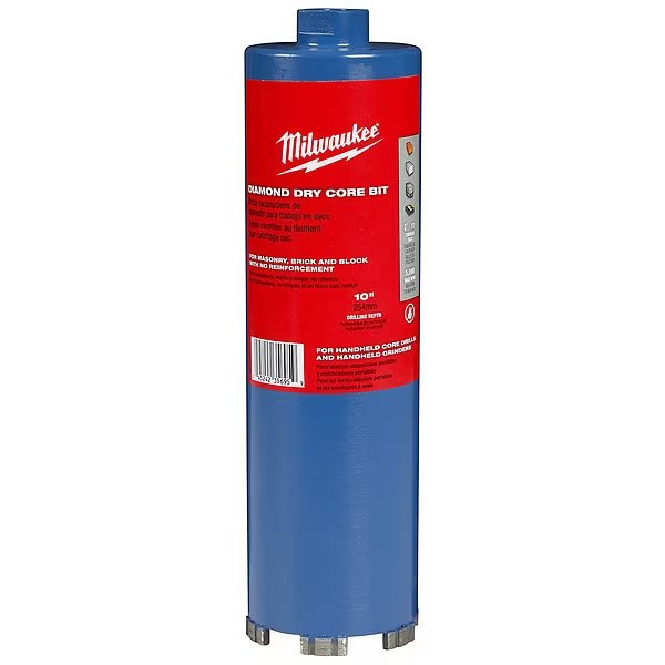 4-1/2" Dry Core Masonry Bit, Milwaukee Tool, Mfr#: 48-17-0045