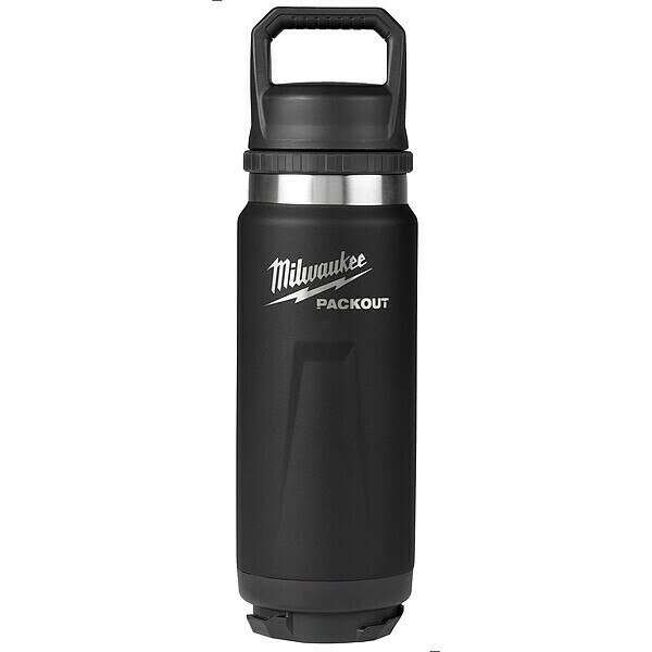 Insulated Bottle, SS, 24 oz CAP, Black, Milwaukee Tool, Mfr#: 48-22-8396B