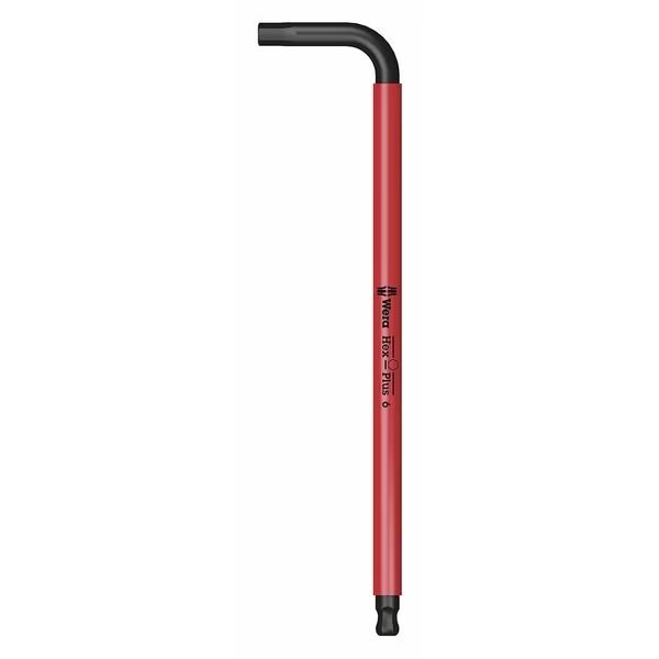 Plain L Key, 6 mm Tip Size, 6 3/4 in Long, 1 1/4 in Short, Wera, Mfr#: 05022612001