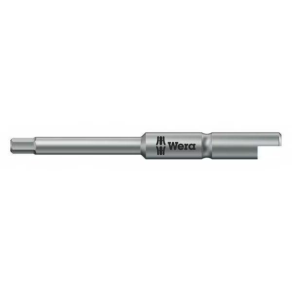 1/2 in Drive Hex Socket Bit Metric 1.5mm Tip, 1 47/64 in L, Wera, Mfr#: 05135268001