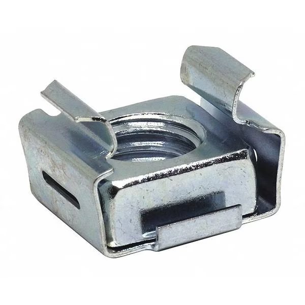 Spring Nut, #10-32, Square Shape, Steel, Not Graded, Zinc Plated Finish, 25 PK, EnjoyTool Select, Mfr#: ADVD7951-1032-3B