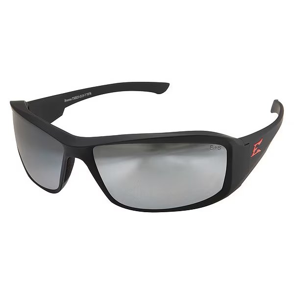 Safety Glasses, Silver Mirror Polycarbonate Lens, Scratch-Resistant, Edge Eyewear, Mfr#: XB137