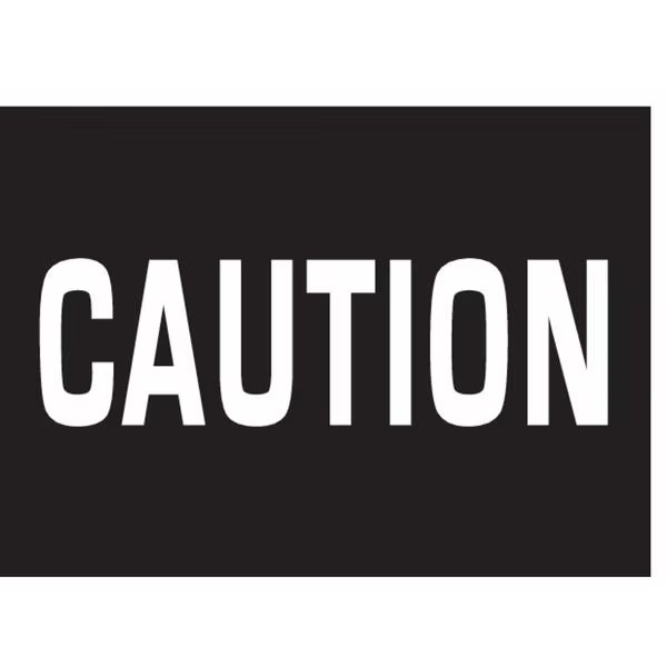 Sign Panel, Wall, Light Message CAUTION, Dual-Lite, Mfr#: OBN-KIT DIFF SW6