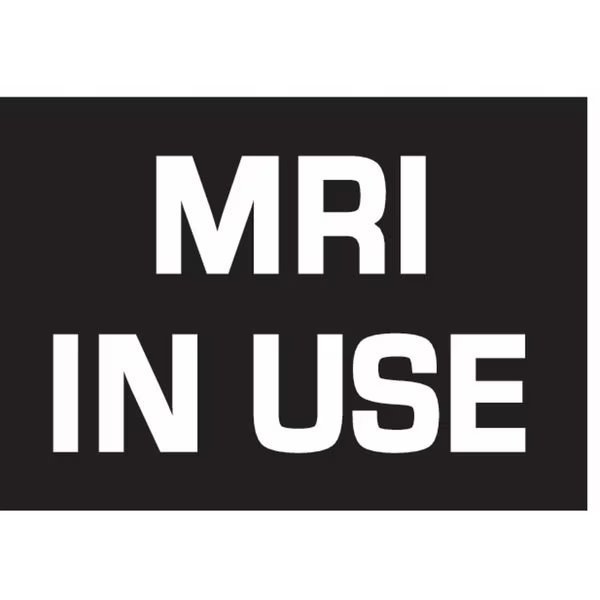 Sign Panel, Wall, Light Message MRI IN USE, Dual-Lite, Mfr#: OBN-KIT DIFF SW28