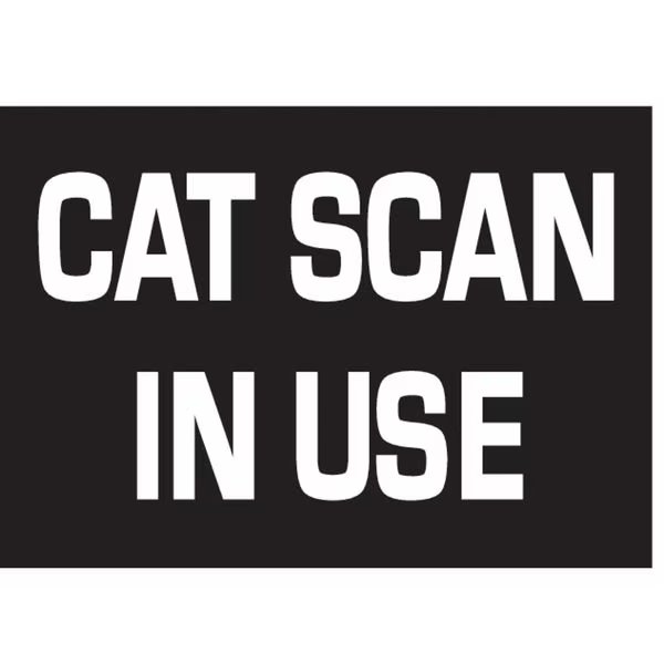 Sign Panel, Wall, Message CAT SCAN IN USE, Dual-Lite, Mfr#: OBN-KIT DIFF SW23