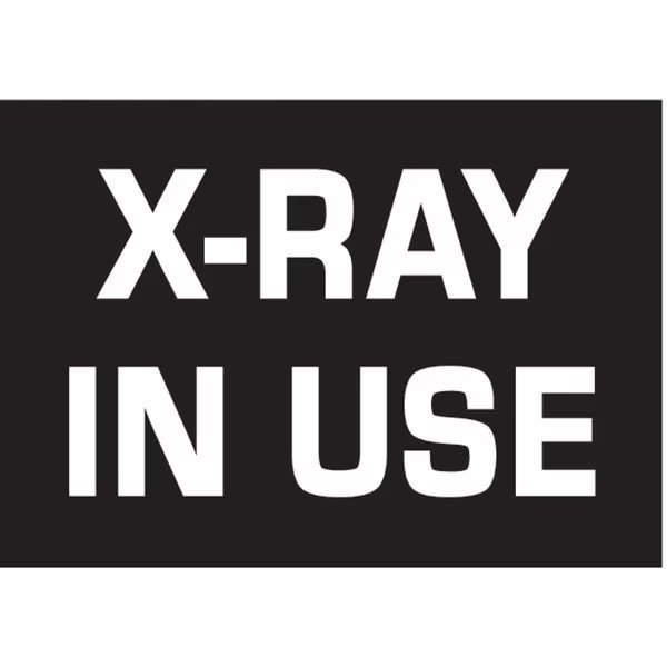 Sign Panel, Wall, Message X-RAY IN USE, Dual-Lite, Mfr#: OBN-KIT DIFF SW4