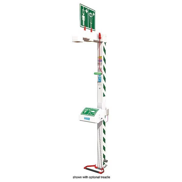 Combination Shower, Freeze Protected , Floor Mount, Galvanized Pipes, ABS Bowl, 120V C1D2, Hughes Safety Showers, Mfr#: H5G45G-1H