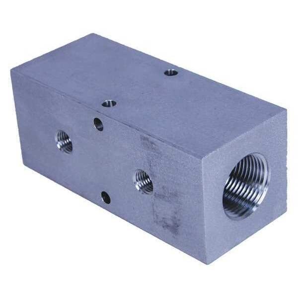 Manifold, 90 deg., 4 Outlets, 5-1/4" L, Pneumadyne, Mfr#: M40-500-2-90
