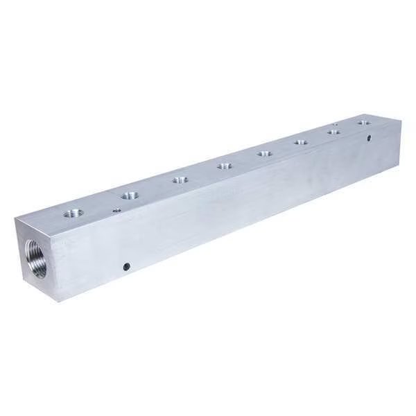 Manifold, 8 Outlets, Outlet Size 3/4", 24"L, Pneumadyne, Mfr#: M40-750-8