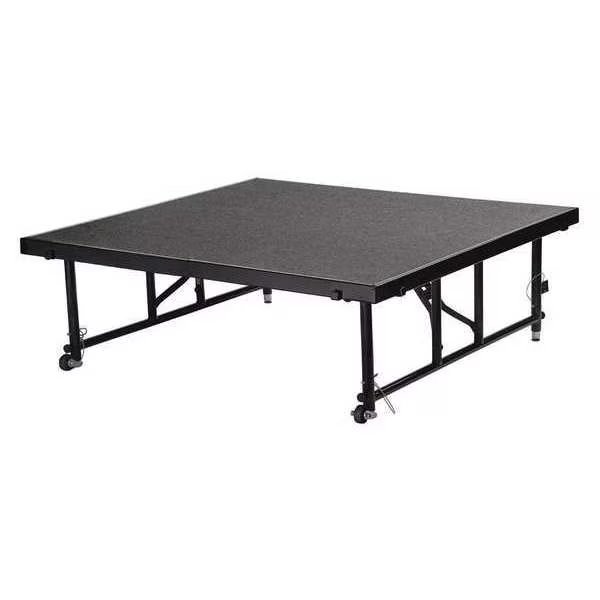 Carpeted Portable Stage Package, 16 in. H, National Public Seating, Mfr#: TFXS48481624C02