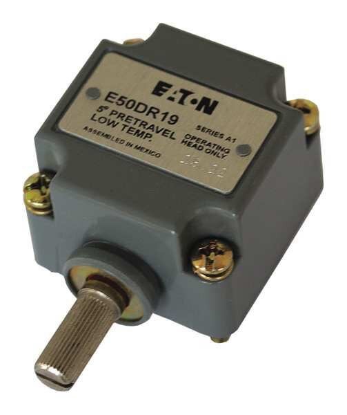 Cutler-Hammer Lmt Swtch Hd, Rtry Lvr, Sd, .63 In, 3 in.-lb, Eaton, Mfr#: E50DR19
