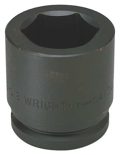 1 1/2 in Drive Impact Socket 50 mm Size, Standard Socket, black oxide, Wright Tool, Mfr#: 848-50MM