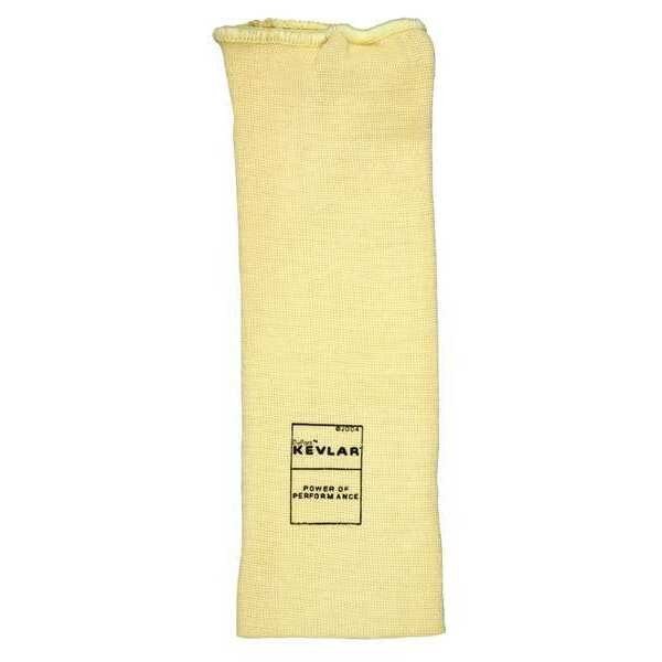 Cut-Resistant Sleeve: ANSI/ISEA Cut Level A3, Kevlar® ( 7 ga ), Yellow, Knit Cuff, 10 in Length, Mcr Safety, Mfr#: 9371