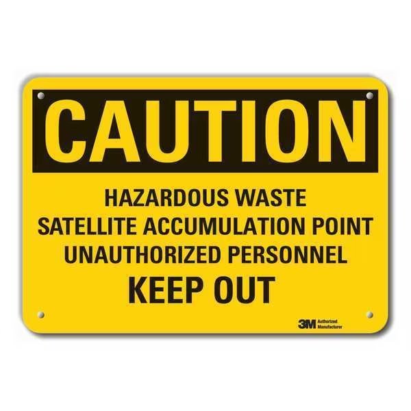 Caution Sign, 7 in H, 10 in W, Plastic, Vertical Rectangle, English, LCU3-0473-NP_10x7, Lyle, Mfr#: LCU3-0473-NP_10x7
