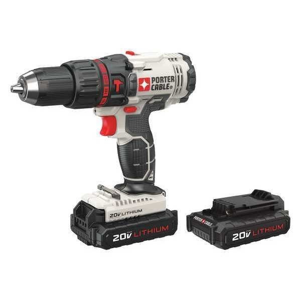 20V MAX* Cordless Compact Hammer Drill Kit, Porter-Cable, Mfr#: PCC621LB