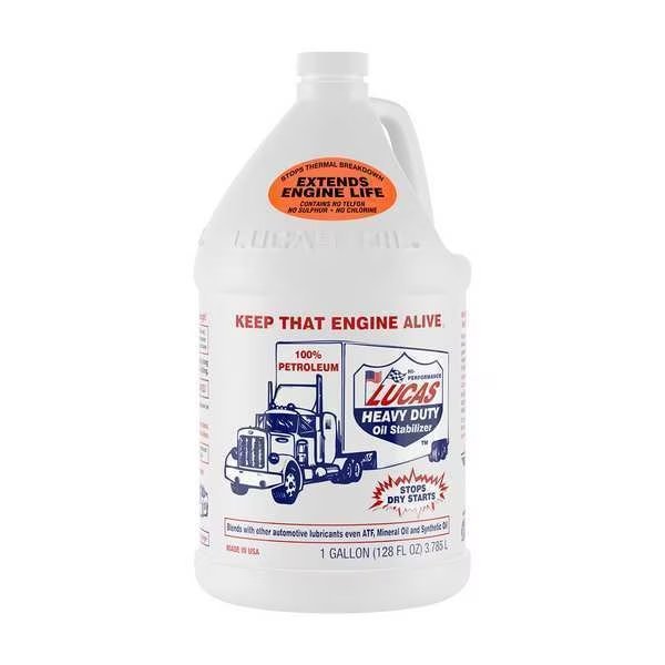 Heavy Duty Oil Additive, Amber, 1 gal., Lucas Oil, Mfr#: 10002