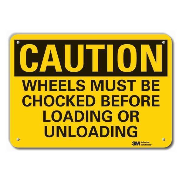 Caution Sign, 10 in. H, Aluminum, 10 in H, 14 in W, Aluminum, Horizontal Rectangle, LCU3-0419-RA_14x10, Lyle, Mfr#: LCU3-0419-RA_14x10