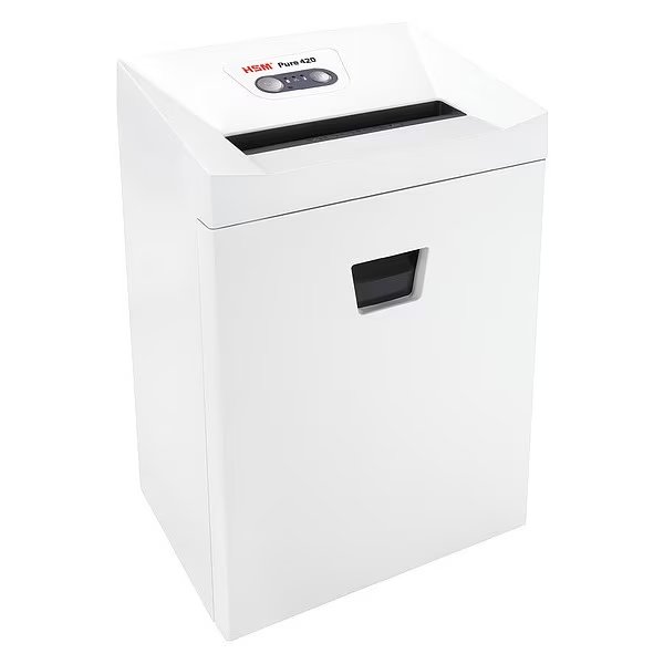 Paper Shredder, Strip-Cut, White, 9.2 gal., Hsm Of America, Mfr#: Pure 420