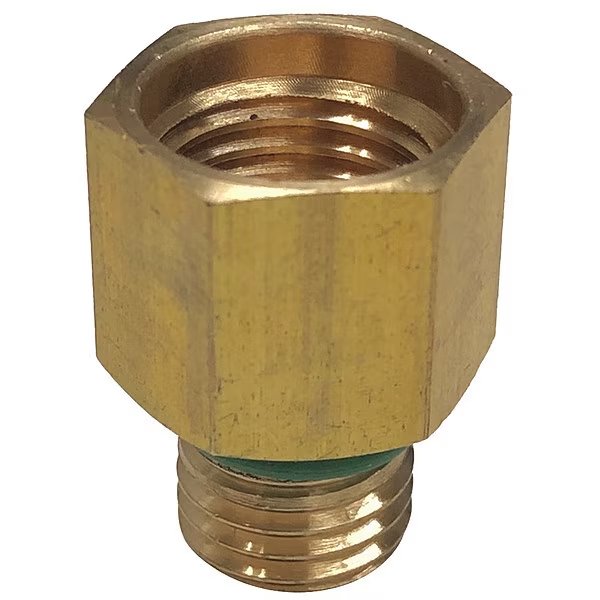 A/C Hose Adapter Coupler, Brass, 1-1/2" L, Airsept, Mfr#: 72152