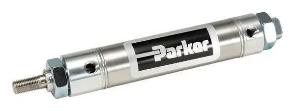 Air Cylinder, 7/8 in Bore, 1 in Stroke, Round Body Double Acting, Parker, Mfr#: 0.88DXPSR01.00