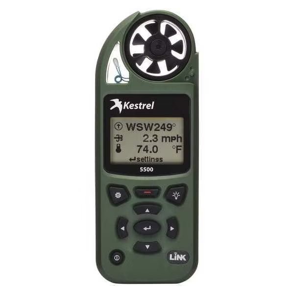 Weather Meter, LCD, Olive Drab w/WiFi, Kestrel, Mfr#: 0855LVOLV
