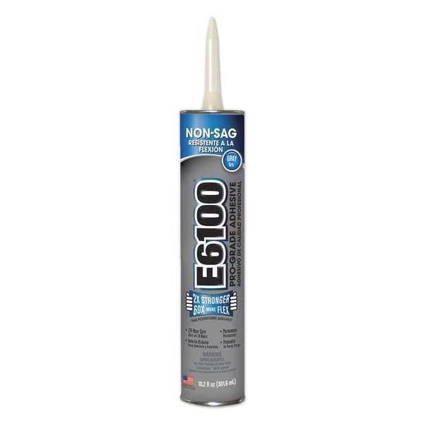 Adhesive, E6100 Series, Gray, 10.2 oz, Cartridge, Eclectic Products, Mfr#: 252041