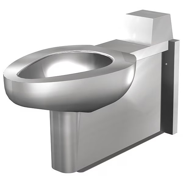 Toilet, Floor, Satin, Stainless Steel, Acorn Controls, Mfr#: R2115-W-2