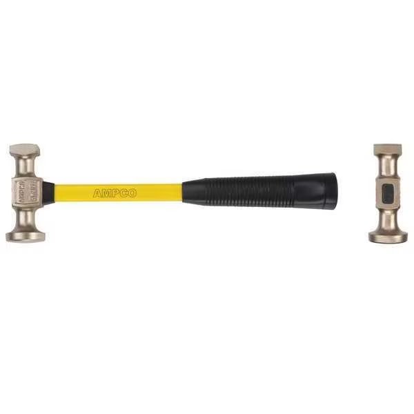 Sheet Metal Hammer, 1 lb., 14" Overall L, Ampco Safety Tools, Mfr#: H-30FG