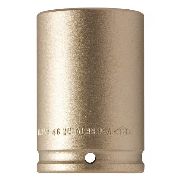 1/2 in Drive Impact Socket 1 1/4 in Size Hex Deep Depth, Natural, Ampco Safety Tools, Mfr#: DWI-1/2D1-1/4