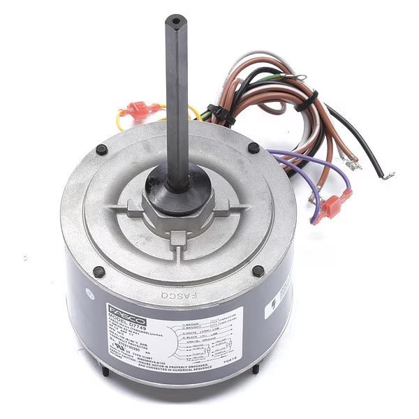 Condenser Fan Motor, 1/4 HP, 1.7A, Fasco, Mfr#: D7749