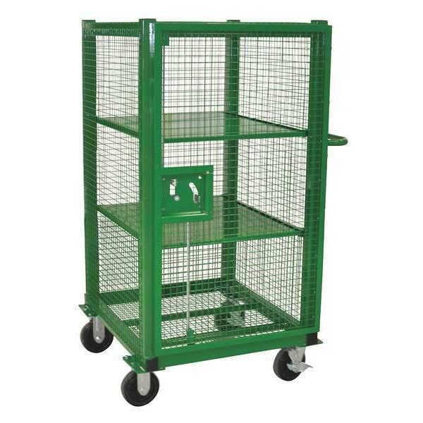 Wire Security Cart with Removable Shelves 1,500 lb Capacity, 31 1/2 in W x 34 in L x 58 in H, Sumner, Mfr#: 785920